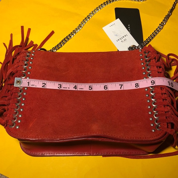 🆕 ZARA Buffalo leather crossbody bag - Picture 13 of 13